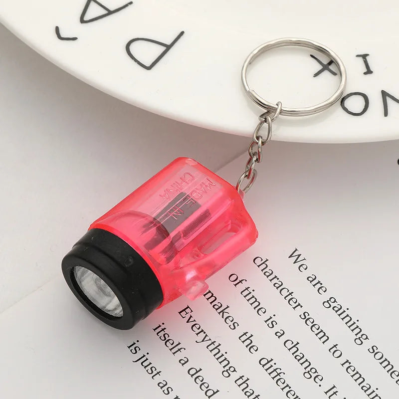 Led Small Sun Pocket Mini Torch Flashlight KeychainS (Multicolor 6 pcs)