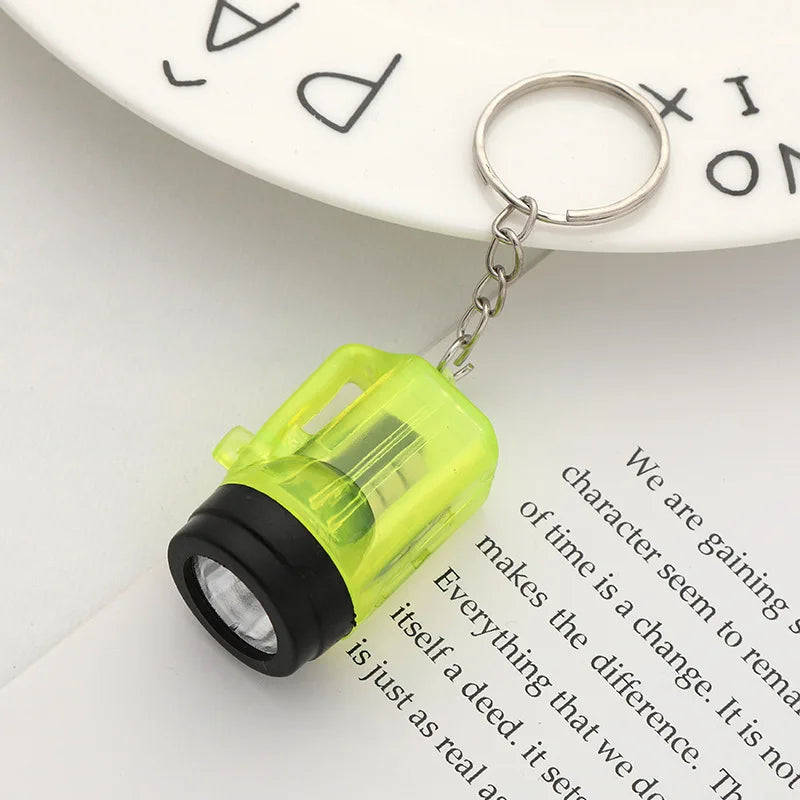 Led Small Sun Pocket Mini Torch Flashlight KeychainS (Multicolor 6 pcs)